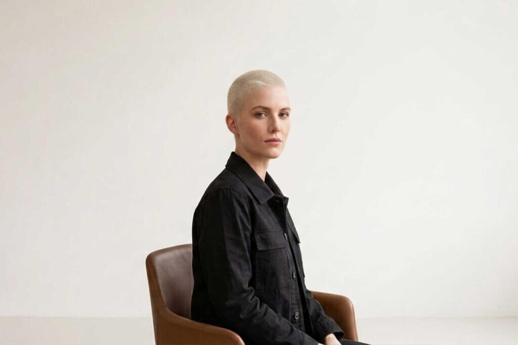 buzz cut femme